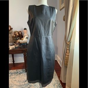 Faux leather black dress TTAHARI